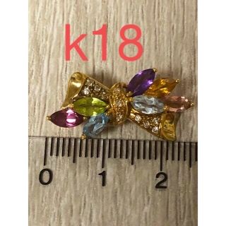 お取り置き★ k18 7色天然石 ペンダントトップ ネックレストップ