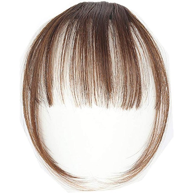 【未使用】前髪ウィッグ(ライトブラウン)超薄型 レディースのウィッグ/エクステ(前髪ウィッグ)の商品写真