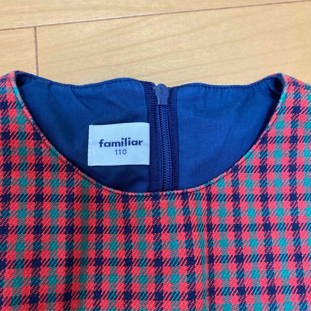 familiar(ファミリア)の専用　familiarワンピース110cm キッズ/ベビー/マタニティのキッズ服女の子用(90cm~)(ワンピース)の商品写真