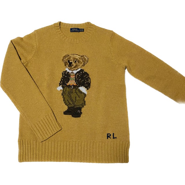 POLO RALPH LAUREN(ポロラルフローレン)のラルフローレン　レディース　xsサイズ　ポロベア　セーター　ベージュ レディースのトップス(ニット/セーター)の商品写真