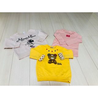 ミキハウス(mikihouse)のミキハウス　ユニクロなど　女の子　厚手　長袖　3点セット　トップス 　子供服　(その他)