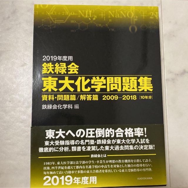 鉄緑会　東大　化学　2019 エンタメ/ホビーの本(語学/参考書)の商品写真