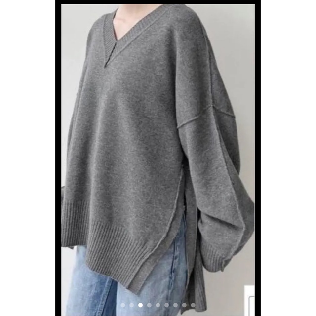 L'Appartement DEUXIEME CLASSE(アパルトモンドゥーズィエムクラス)のELE STOLYOF Wool Pile Reversible Knit レディースのトップス(ニット/セーター)の商品写真