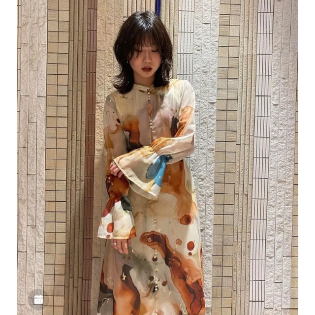 大人気】【完売】UNDRESSED AMELIA INK ART DRESS-