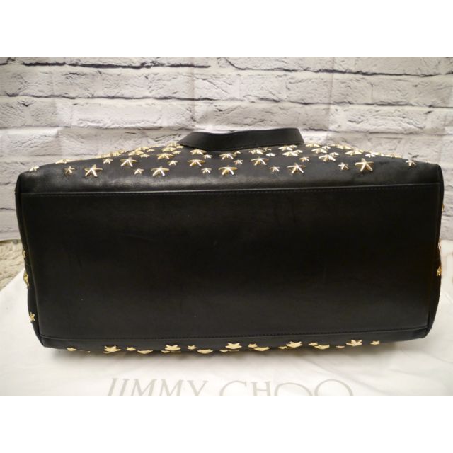 極美品★JIMMY CHOO ジミーチュウ ピムリコ 大容量 トート バッグ 黒 - 4