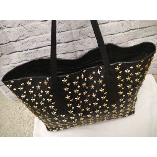 極美品★JIMMY CHOO ジミーチュウ ピムリコ 大容量 トート バッグ 黒 - 5