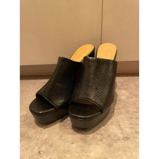 エスペランサ(ESPERANZA)の完売品♡ESPERANZA チャンキーフレアヒールサボサンダル(サンダル)