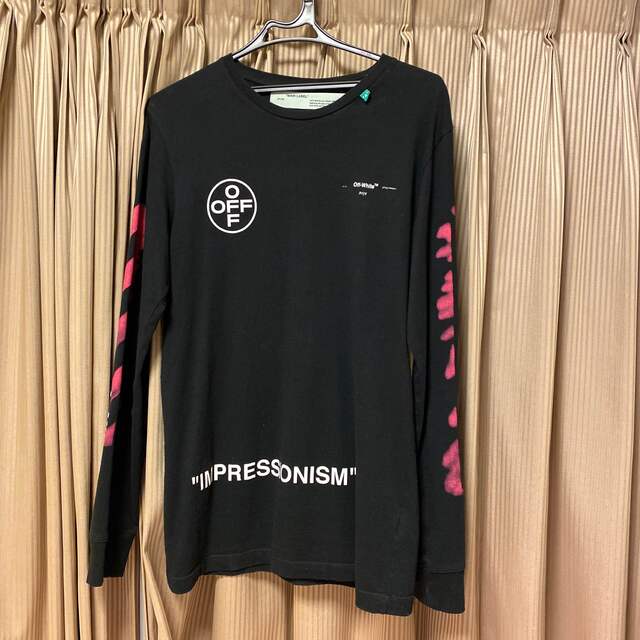OFF-WHITE - 本物オフホワイト99バックアロー長袖Tシャツoff-whiteロン