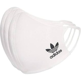 アディダス(adidas)のadidasマスク白　3枚セット　M/Lサイズ(その他)