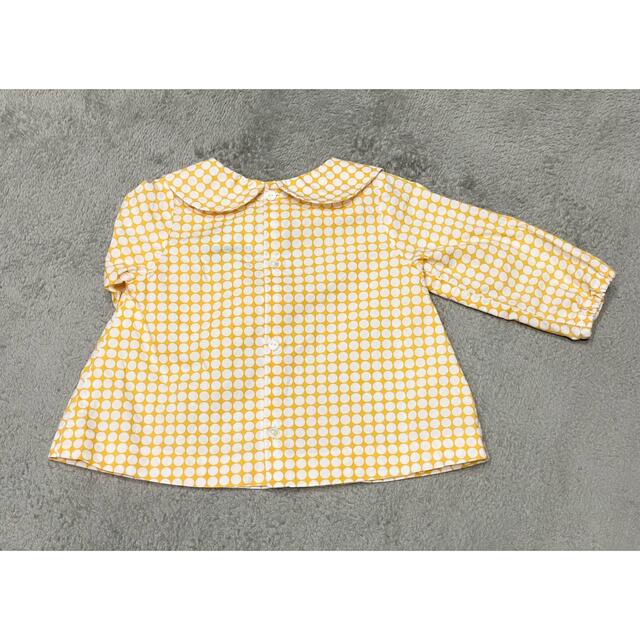 Jacadi(ジャカディ)のjacadi 美品ブラウス　ドット キッズ/ベビー/マタニティのベビー服(~85cm)(シャツ/カットソー)の商品写真