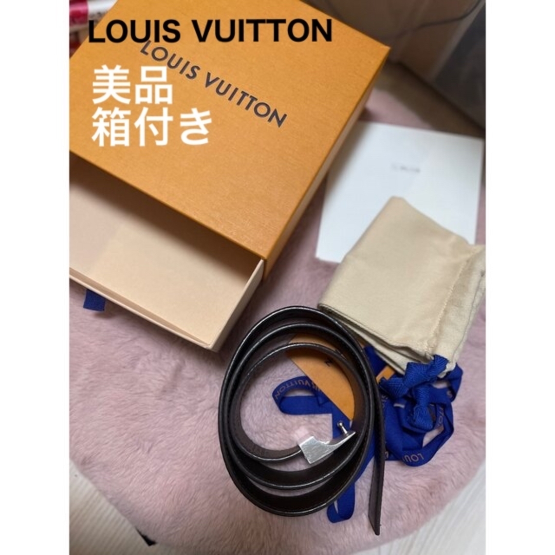 【超美品】【箱つき】LOUIS VUITTON ベルトレディース86〜96cm
