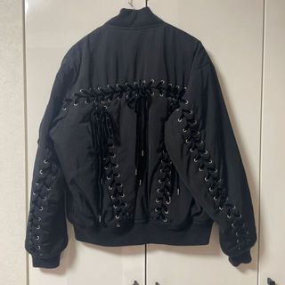 G.V.G.V. 1６AW レースアップ MA-1 ブルゾン 黒34