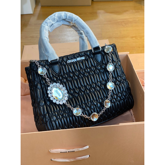 miumiu - 【激安】miumiu♡ナッパクリスタル 2wayバッグ ショルダー