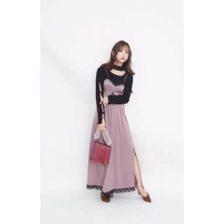 クレイミー(Crayme,)のCrayme Ribbon Sleeve Knit Tops(ニット/セーター)