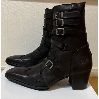 ヨースケ(YOSUKE)のYosuke ヨースケ 7cmヒール バックルロングブーツ メンズ 27.5cm(ブーツ)