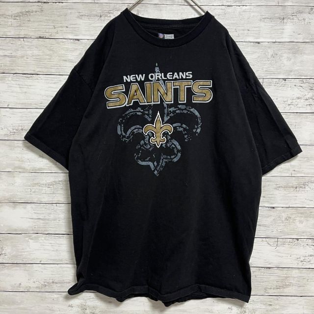 g40 US古着半袖TシャツNFLnew orleans saints アメフト メンズのトップス(Tシャツ/カットソー(半袖/袖なし))の商品写真