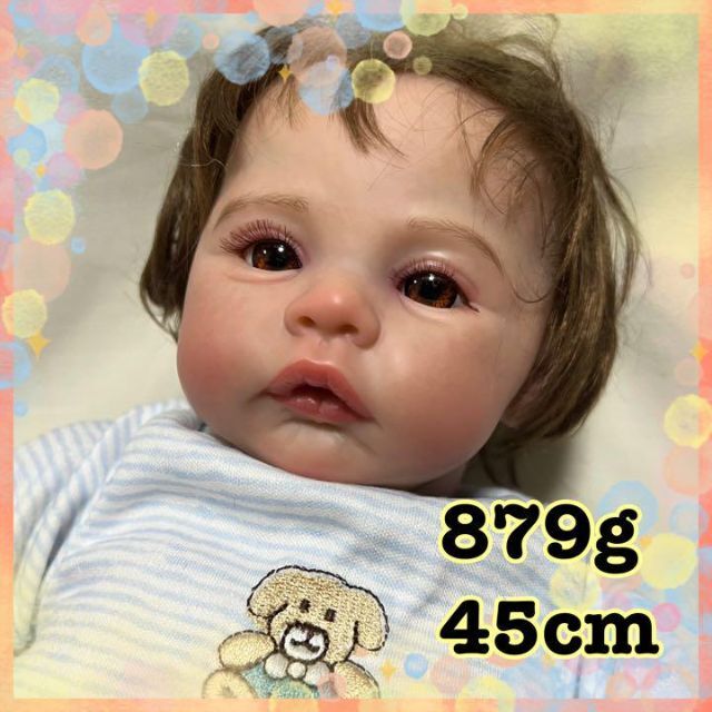 正規品特価 リボーンドール 赤ちゃん 人形 45cm リアルベビー クロス
