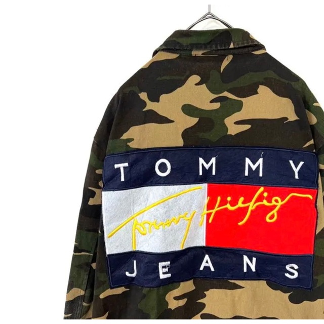 Tommy Hilfiger トミーヒルフィガー 迷彩 ビッグロゴ ジャケット