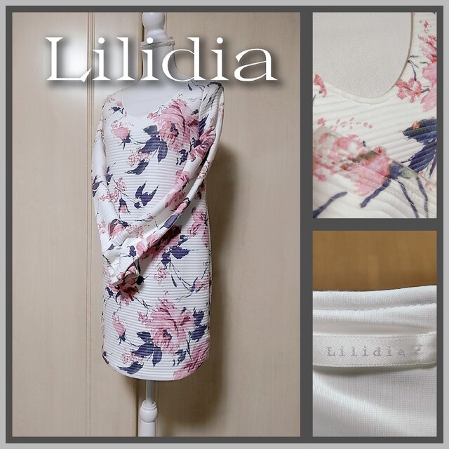 Lilidia(リリディア)のリリディアLilidia 花柄ワンピース レディースのワンピース(ひざ丈ワンピース)の商品写真