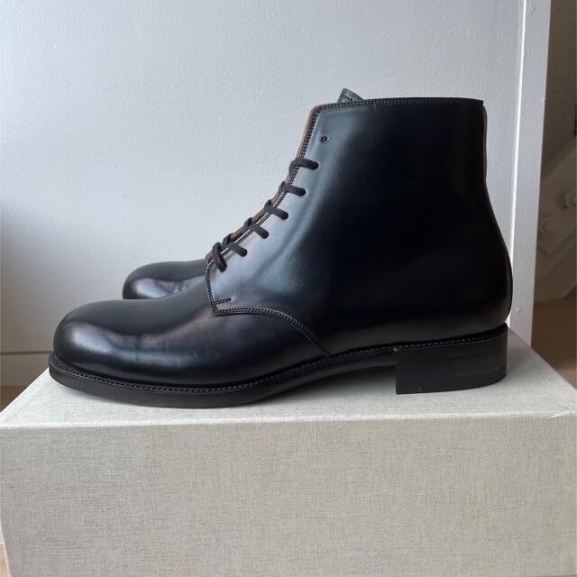 Cordovanラストforme 7 hole boots black cordovan