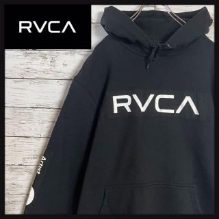 ルーカ(RVCA)の【大人気】RVCA センターロゴ 両袖プリント 即完売モデル入手困難 パーカー(パーカー)