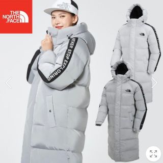 ザノースフェイス(THE NORTH FACE)の新品未使用　ノースフェイス  ダウンコート　ロングダウン　シルバー　Mサイズ(ダウンジャケット)