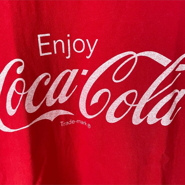 コカ・コーラ(コカコーラ)のCoca-Cola コカコーラ プリントTシャツ 半袖 クルーネック 赤 M メンズのトップス(Tシャツ/カットソー(半袖/袖なし))の商品写真