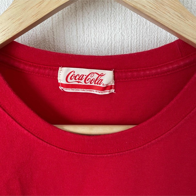 コカ・コーラ(コカコーラ)のCoca-Cola コカコーラ プリントTシャツ 半袖 クルーネック 赤 M メンズのトップス(Tシャツ/カットソー(半袖/袖なし))の商品写真