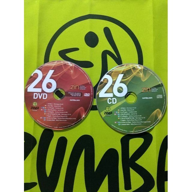 Zumba(ズンバ)の希少品　ZUMBA　ズンバ　ZIN26　CD＆DVD　インストラクター専用　希少 エンタメ/ホビーのDVD/ブルーレイ(スポーツ/フィットネス)の商品写真
