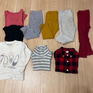 ユニクロ(UNIQLO)の90 女の子　まとめ　ロンT パンツ　トレーナー(Tシャツ/カットソー)