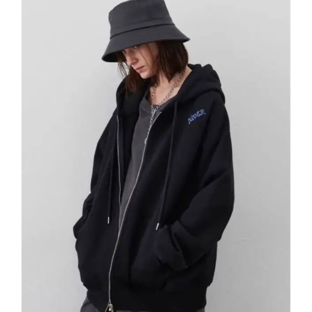 山田涼介着用 AIVERヘビーウエイト刺繍ラグランフルジップパーカー 完売品-