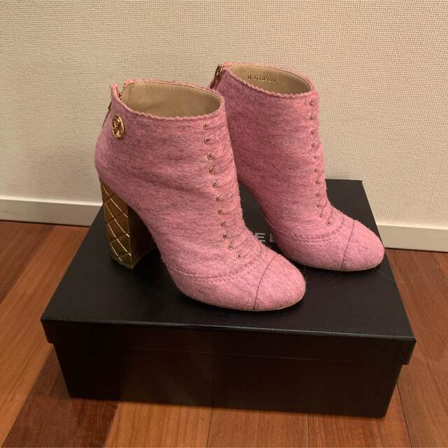 CHANEL ショートブーツ 定価17万 | diamundialfuturos.concytec.gob.pe