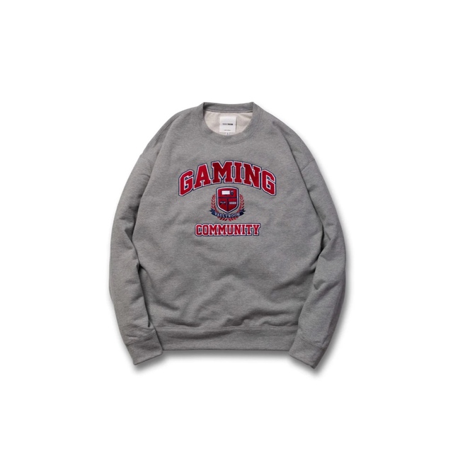 vaultroom VGC COLLEGE LOGO CREWNECK GRY