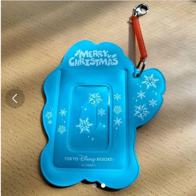 ディズニー　チケットホルダー　スティッチ　クリスマス エンタメ/ホビーのおもちゃ/ぬいぐるみ(キャラクターグッズ)の商品写真
