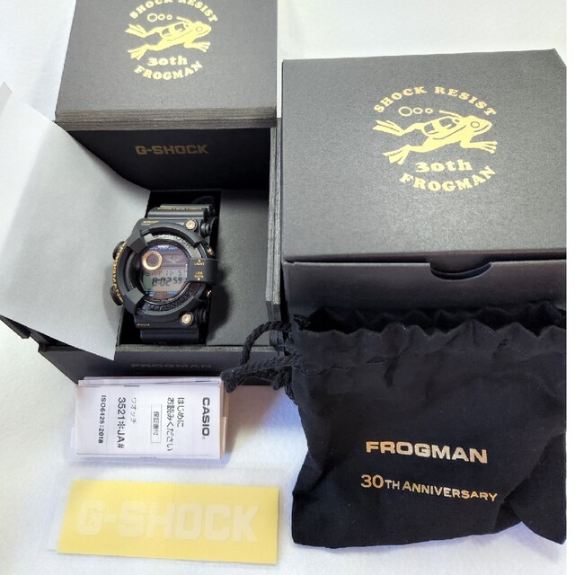 大人気定番商品 G-SHOCK 新品未使用GW-8230B-9AJR カシオ フロッグマン 30周年記念モデル 腕時計(デジタル) 