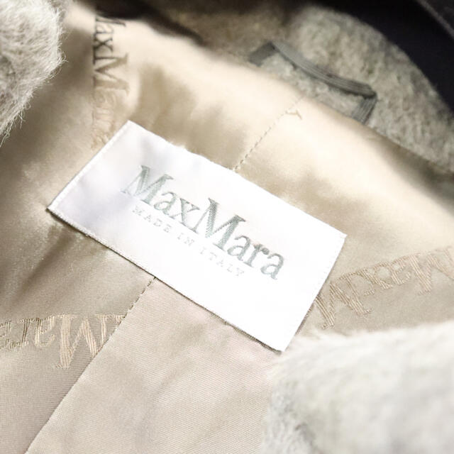 MaxMara 【最高級】白タグ アルパカジャギー ふんわり ショートコート