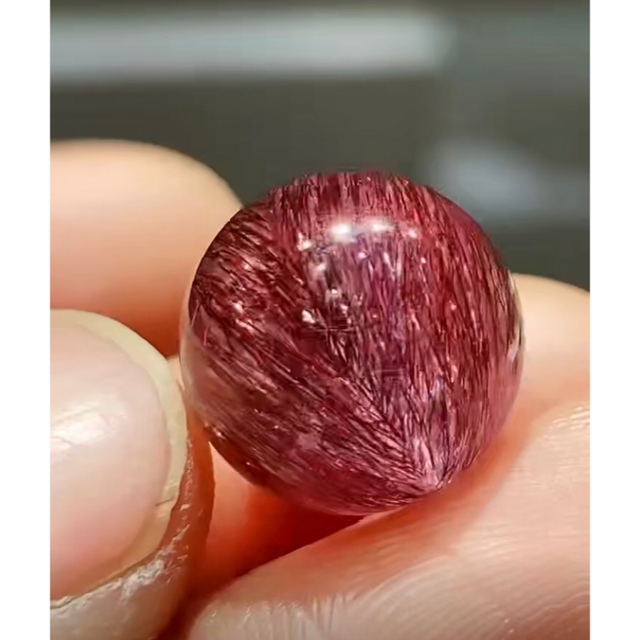 激安商品 ⭐︎【高級】フラワー パープルルチル 14mm 丸玉 スーパー