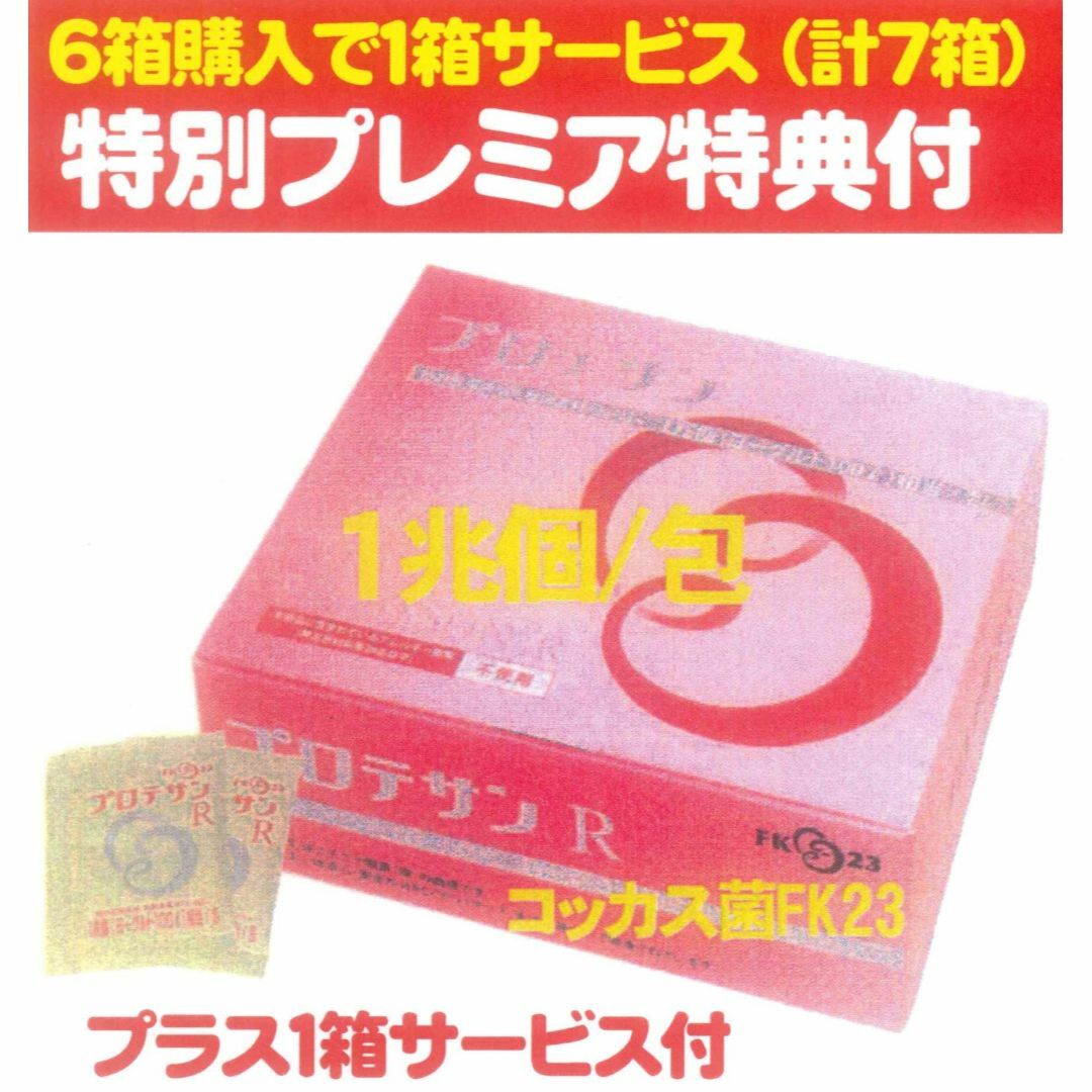 プロテサンR62包入x6箱・ニチニチ製薬・ヒト由来コッカス菌1包1兆個・送料無料