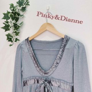 ピンキーアンドダイアン(Pinky&Dianne)の[Pinky&Dianne]ピンキーアンドダイアン　ワンピース　38 グレー(ひざ丈ワンピース)