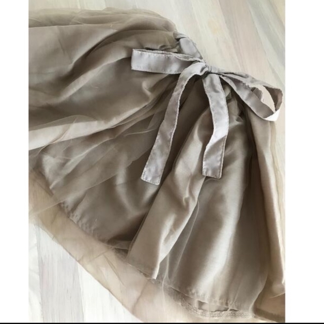 3COINS(スリーコインズ)の2way チュールスカート　ワンピース　サイズ80 キッズ/ベビー/マタニティのベビー服(~85cm)(ワンピース)の商品写真