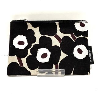 マリメッコ(marimekko)のマリメッコ ポーチ美品  - 花柄 コットン(ポーチ)