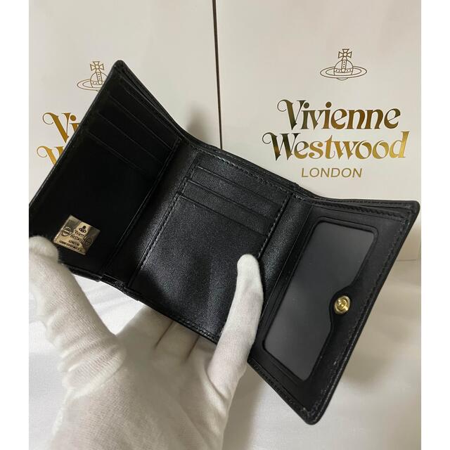 ✯新品✯Vivienne Westwood 13VV110 折財布 エナメル 黒