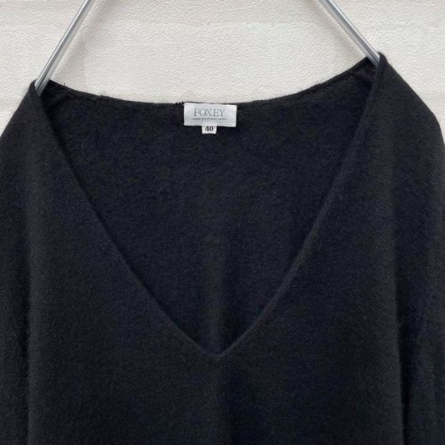 カシミヤ100%♡フォクシーブティック Vネック ニット セーター 40サイズ-