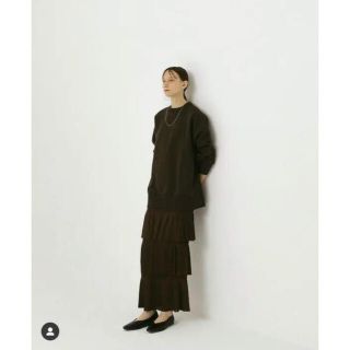 トゥデイフル(TODAYFUL)のhella スカート　Hella   shirring pencil skirt(ロングスカート)