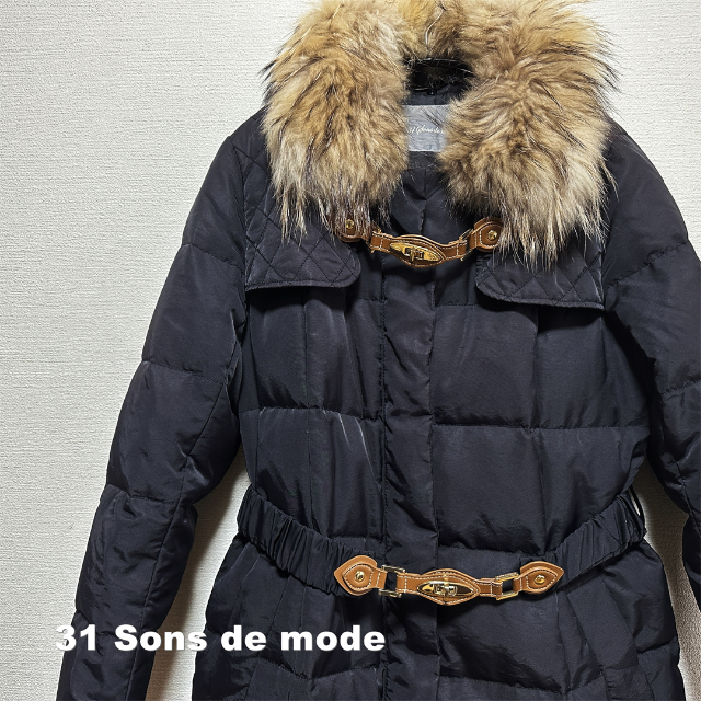 31 Sons de mode(トランテアンソンドゥモード)の【31 Sons de mode】トランテアン  リアルファー ダウンコート レディースのジャケット/アウター(ダウンコート)の商品写真