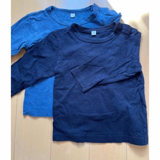 ムジルシリョウヒン(MUJI (無印良品))の無印良品　七分丈　トップス　80(Ｔシャツ)