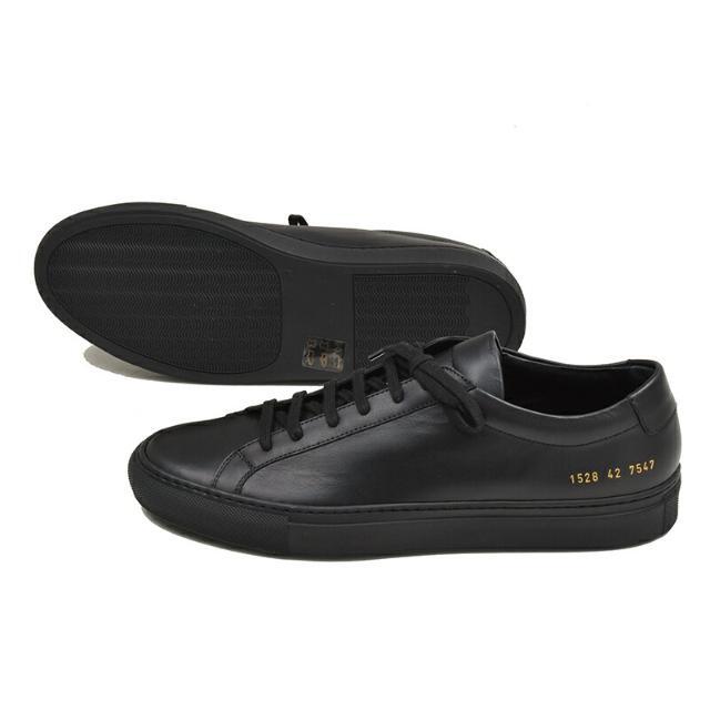 Common Projects コモン プロジェクト メンズ Achilles Low ブラックスニーカー 靴 イタリア正規品 ブラック