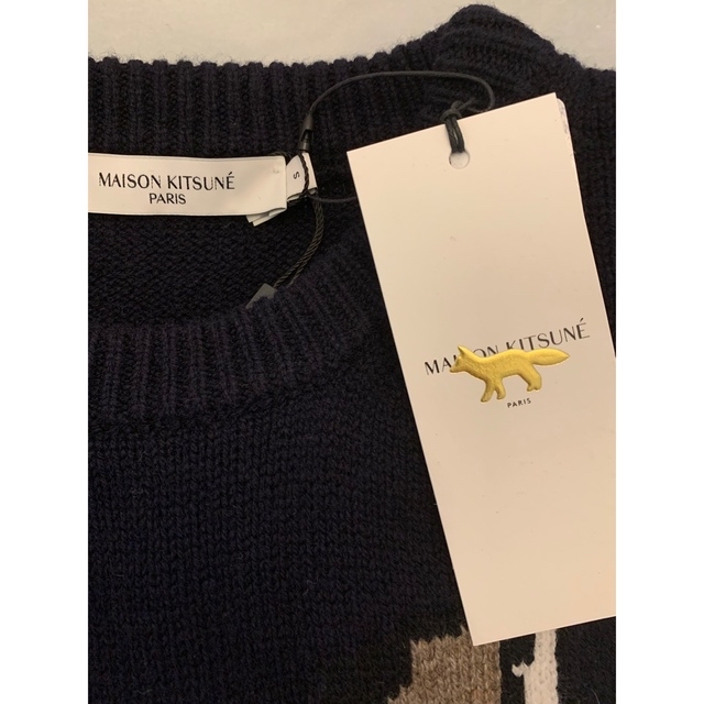 MAISON KITSUNE'(メゾンキツネ)のMAISON KITSUNE メゾンキツネ  ニット　　　　　　フォックスヘッド メンズのトップス(ニット/セーター)の商品写真