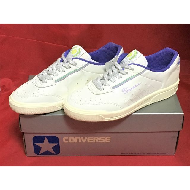 CONVERSE(コンバース)の★90s!希少レア!コンバース グランドスター テニス SP-08 白/紫 ⑩★ レディースの靴/シューズ(スニーカー)の商品写真