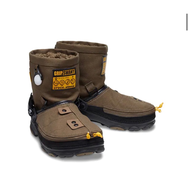 crocs(クロックス)のグリップ スワニー × アトモス × クロックス オリーブ メンズの靴/シューズ(サンダル)の商品写真